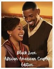 Black Love: African American Couples Edition cover showing an African American couple at sunset